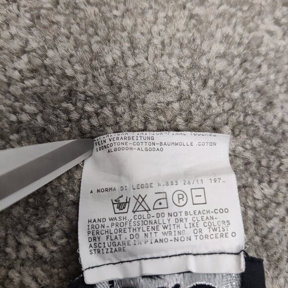 D&G Women's Long Sleeve Polo Shirt in Black Beaded LOGO 100% Cotton Y2K - Picture 12 of 12